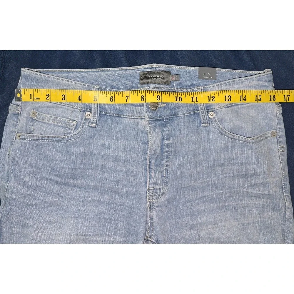 Torrid Perfect Skinny Ankle Stretch Blue Jeans Womens 10‎ Regular Blue NEW NWT!